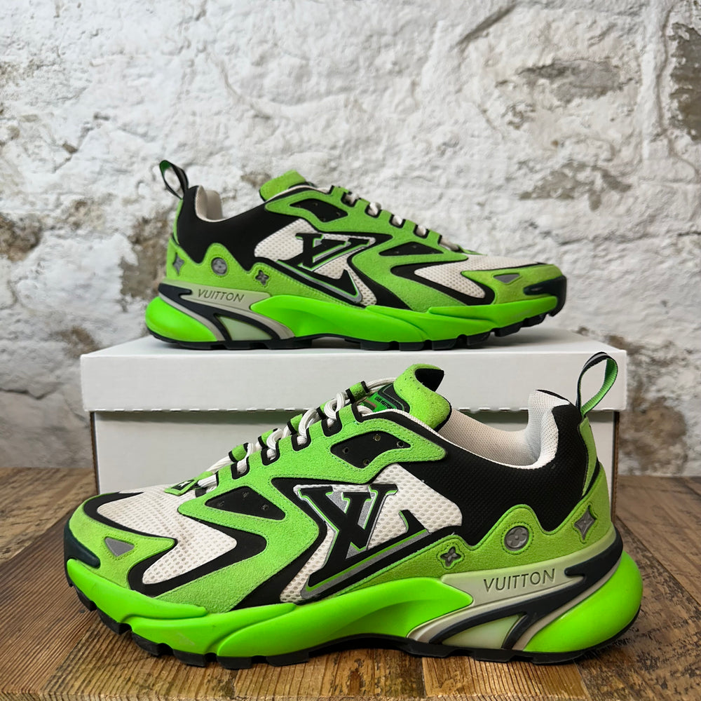 Louis Vuitton Green White Tactic Sneaker Sz 9.5 (8LV) No Box