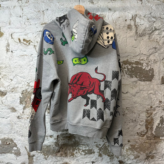 Rhude Race Car Hoodie Grey Sz L