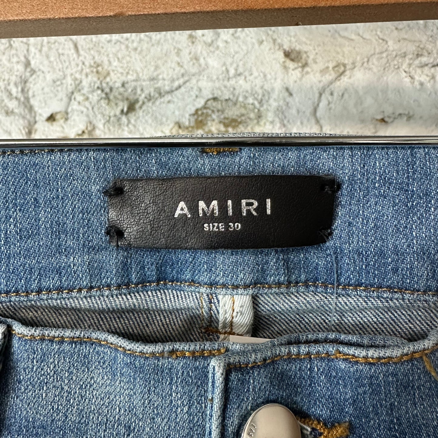 Amiri Plain Blue Denim Jeans Sz 30