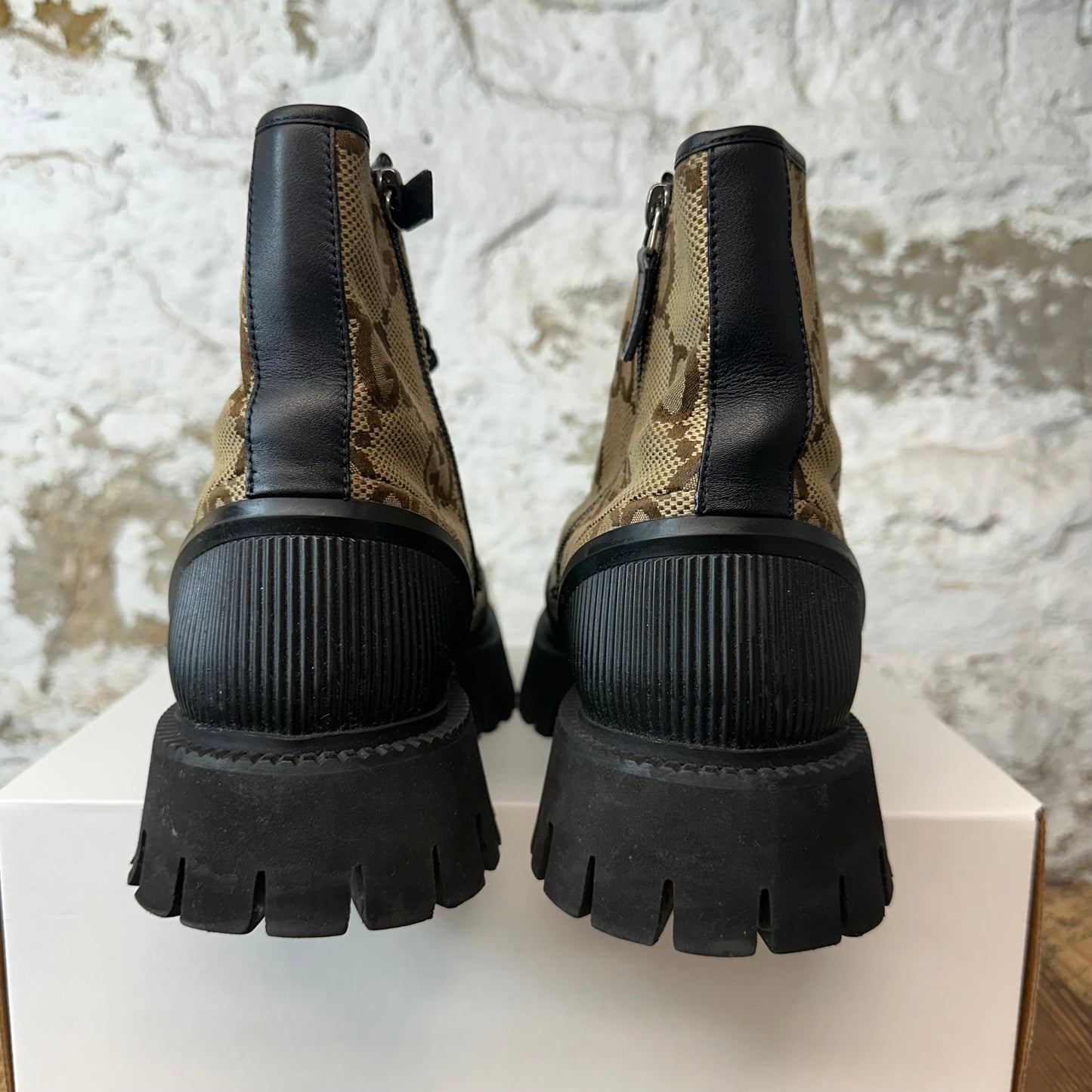 Gucci Maxi GG Monogram Camel Boot Sz 11