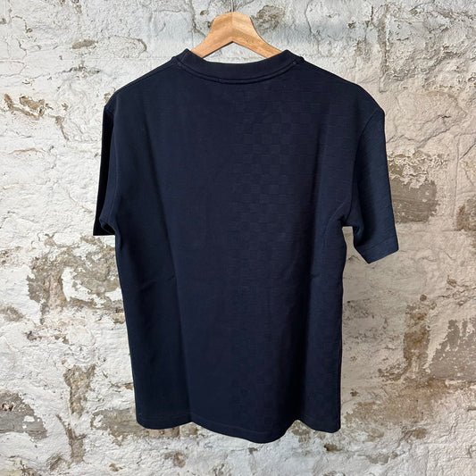 Louis Vuitton Half Damier Pocket T-shirt Navy Sz M