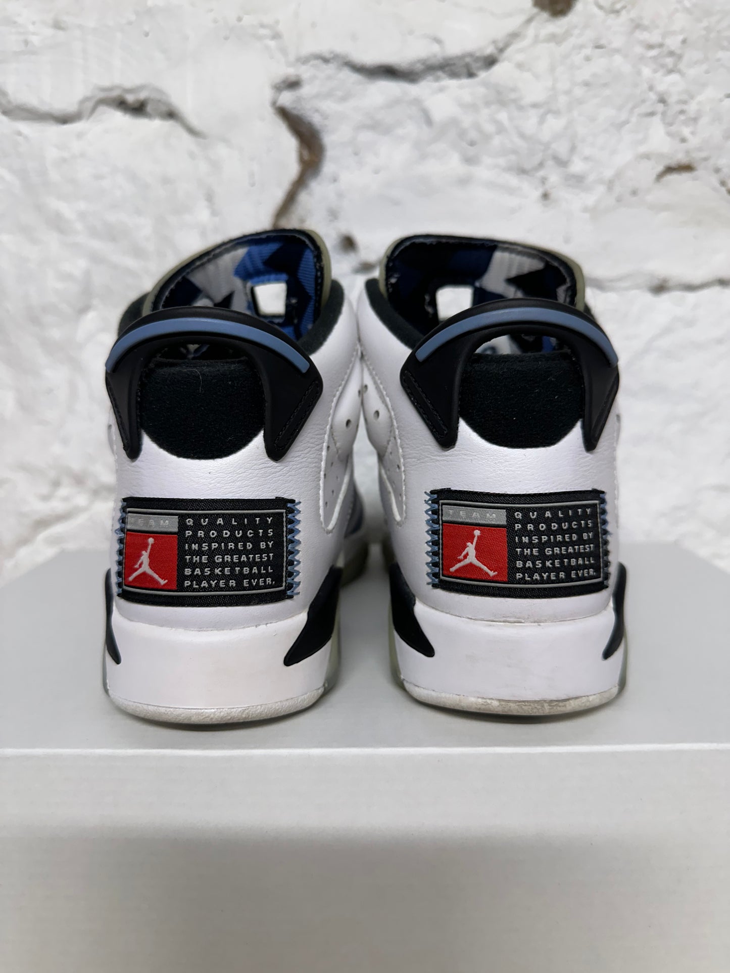 Air Jordan 6 UNC White Sz 4Y