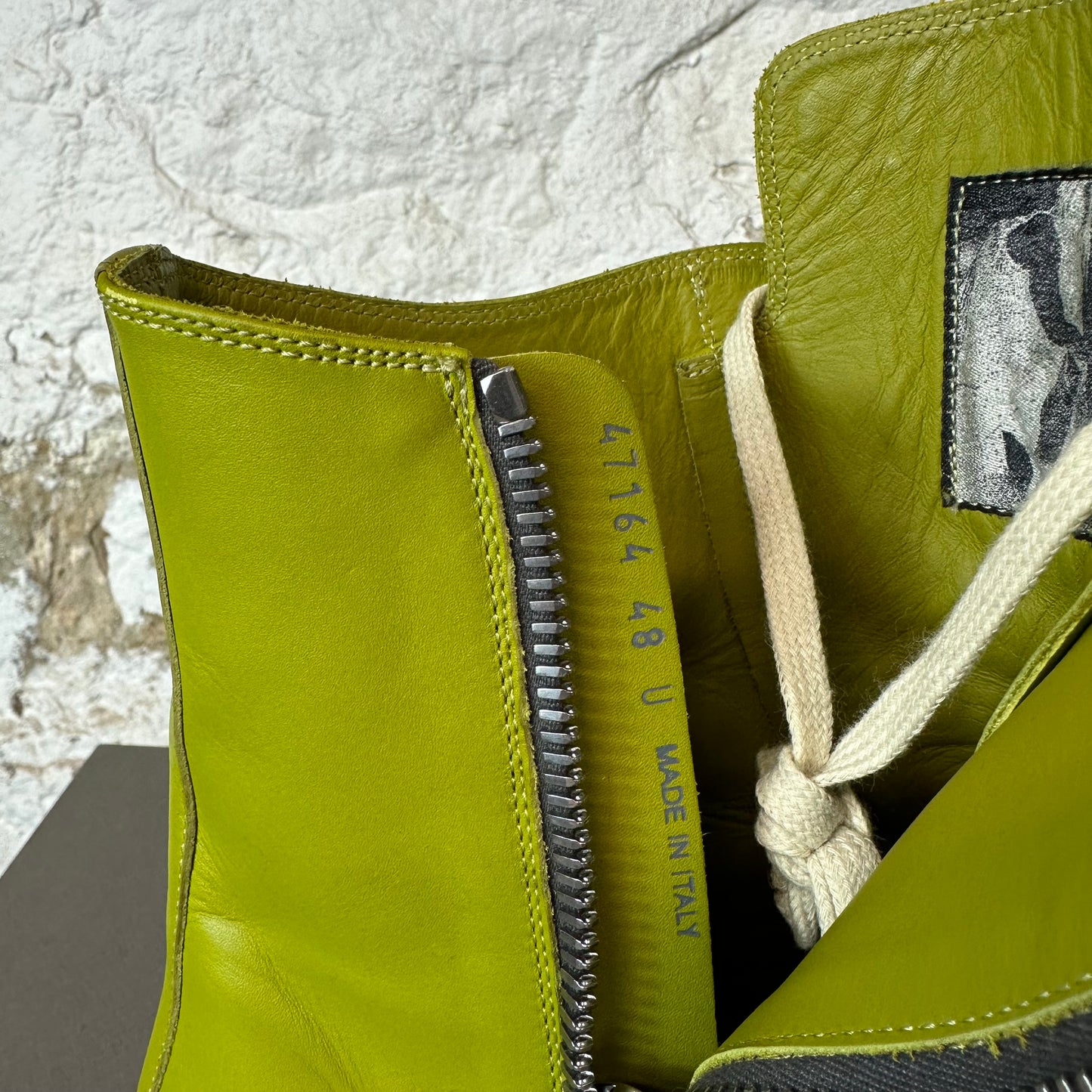 Rick Owens Luxor Acid Milk High Sz 15 (48)