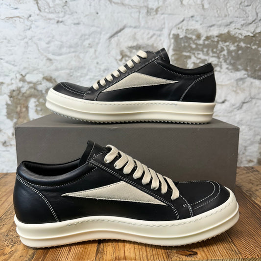 Rick Owens Vintage Black Leather Milk Sneaker DS