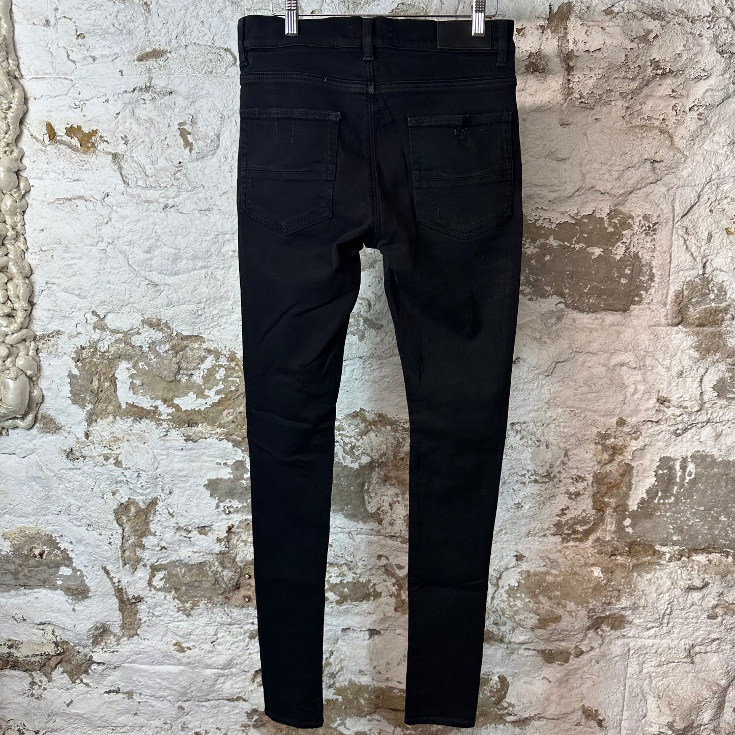 Amiri MX1 Grey Paisley Black Denim Jeans Sz 30