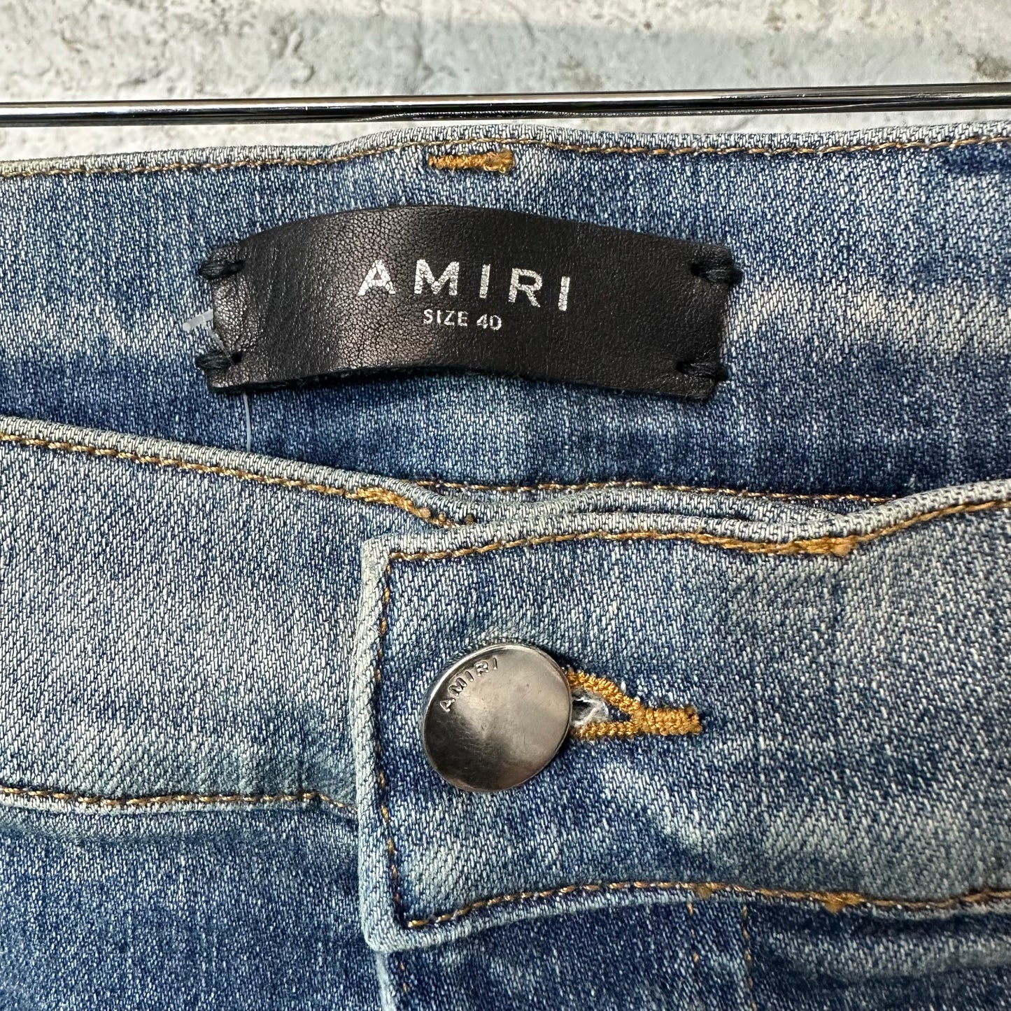 Amiri Core Logo Blue Denim Jeans Sz 40
