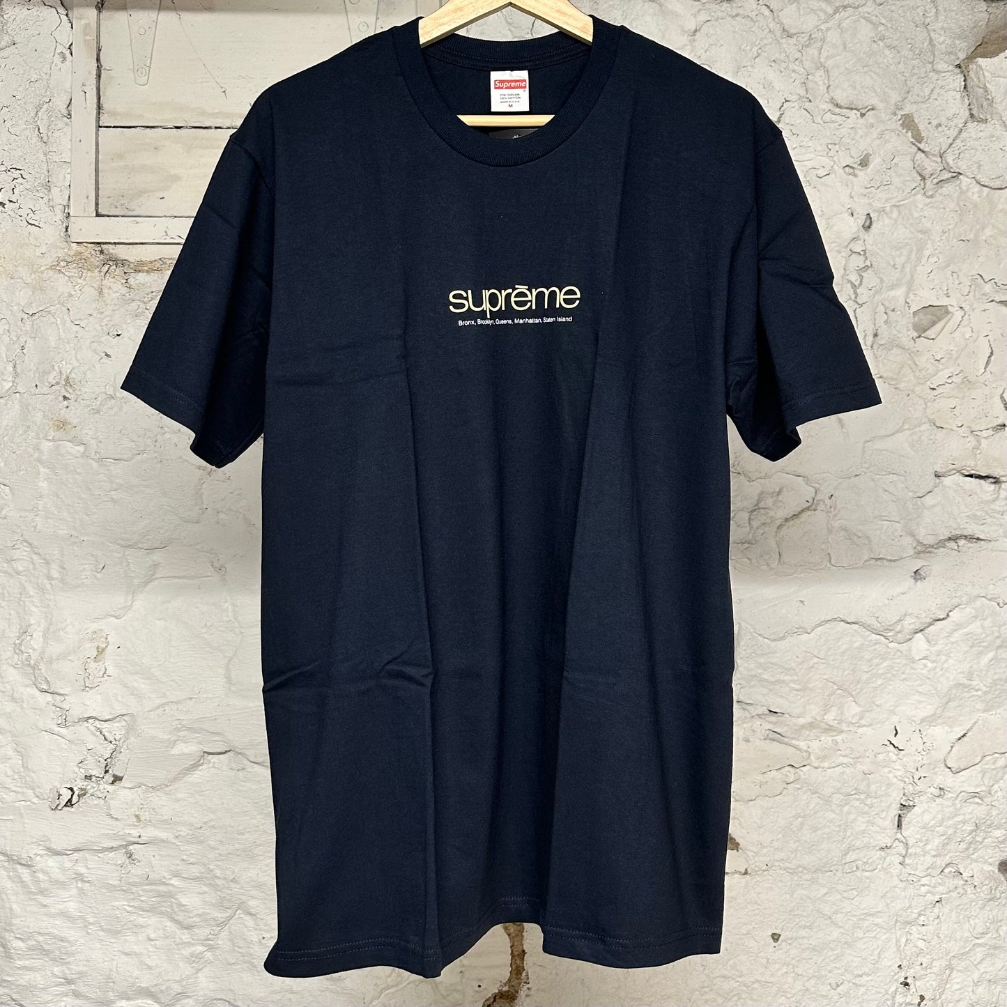 Supreme Cities Navy T-Shirt Sz M DS