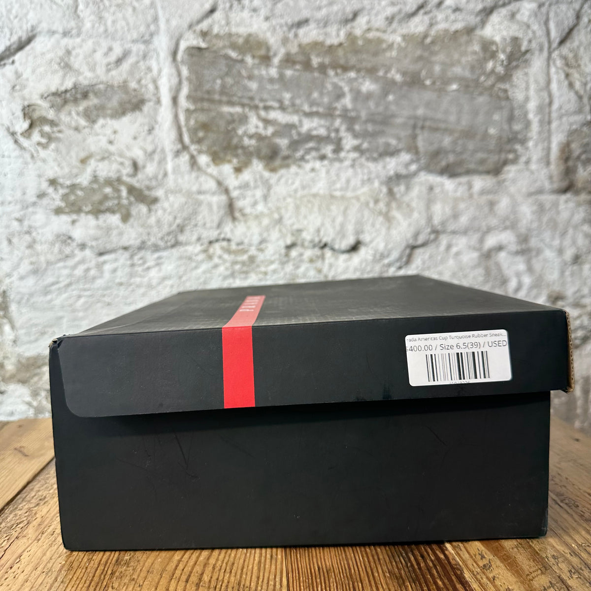 Prada Americas Cup Turquoise Rubber Sneaker Sz 6.5 (39)