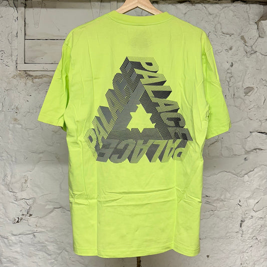 Palace Triangle Lime Green T-Shirt Sz M
