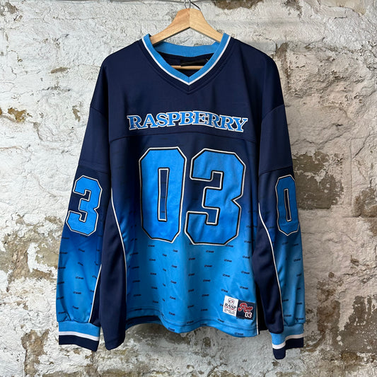 GV Gallery Raspberry Legends Blue Jersey Sz XL