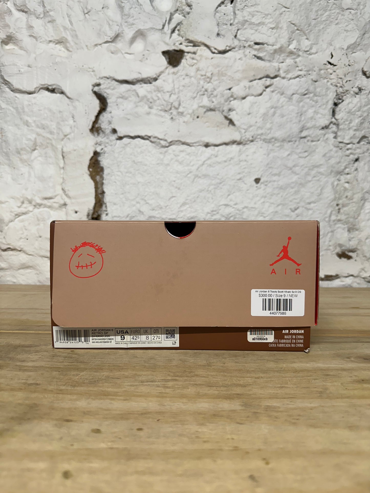 Air Jordan 6 Travis Scott Khaki Sz 9 DS