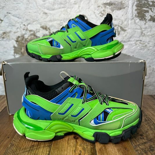Balenciaga Track Runner Green Blue Sneaker Sz 5 (37)
