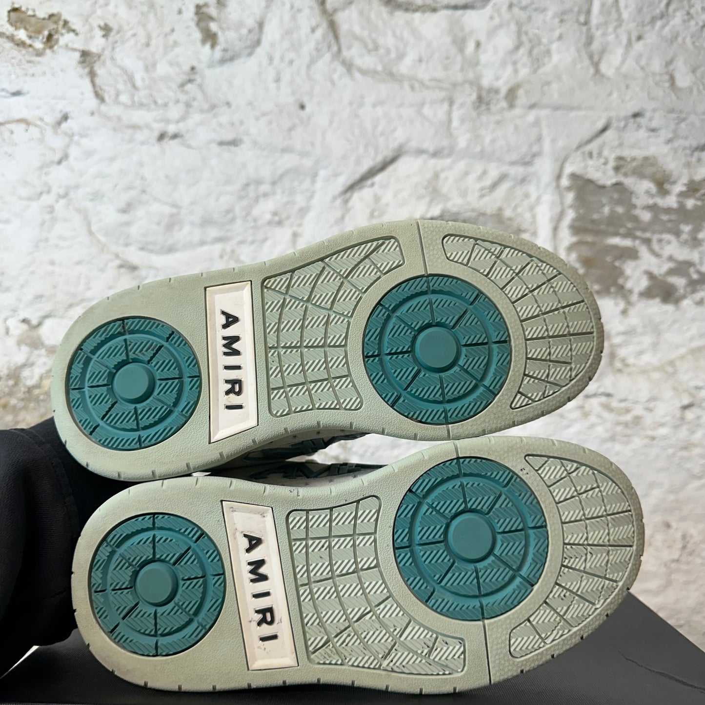 Amiri Classic Logo Spellout Pale Mint Sneaker Sz 4.5 (36)