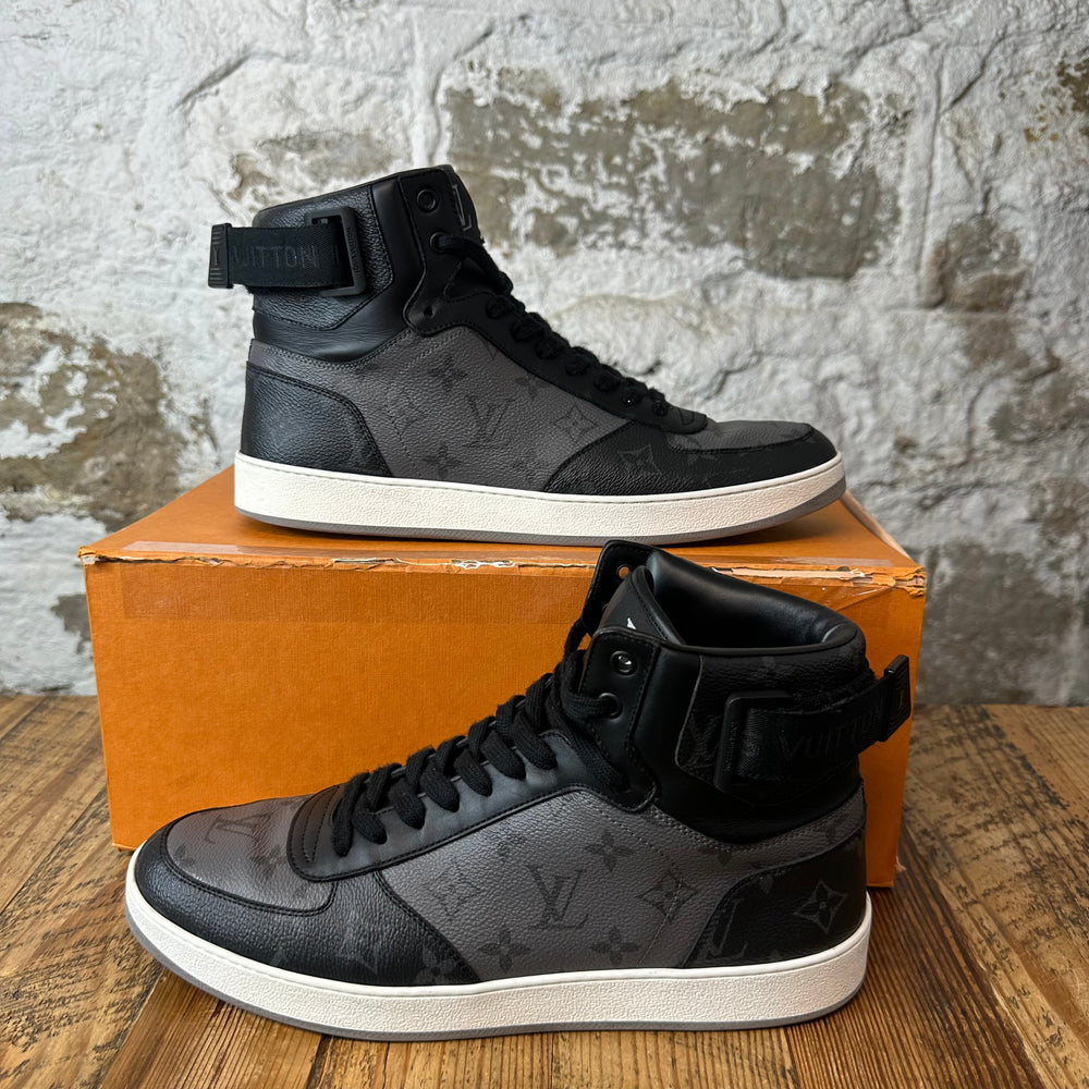Louis Vuitton Monogram Eclipse Rivoli Sneaker Sz 10 (8.5LV)