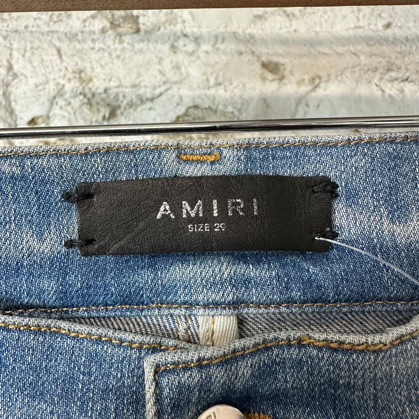 Amiri Plain Blue Denim Jeans Sz 29