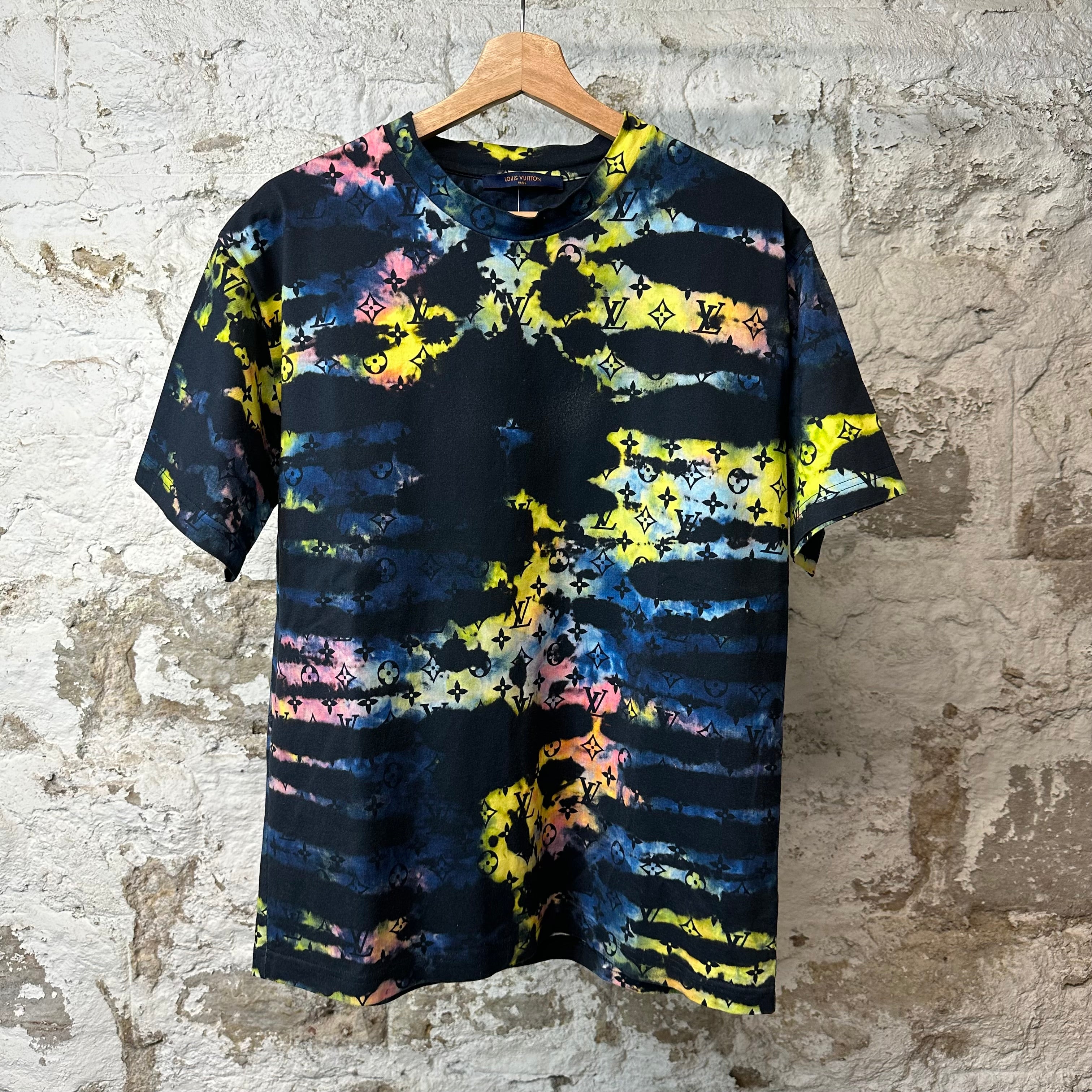 Louis Vuitton Watercolor Monogram T-shirt Black Sz M