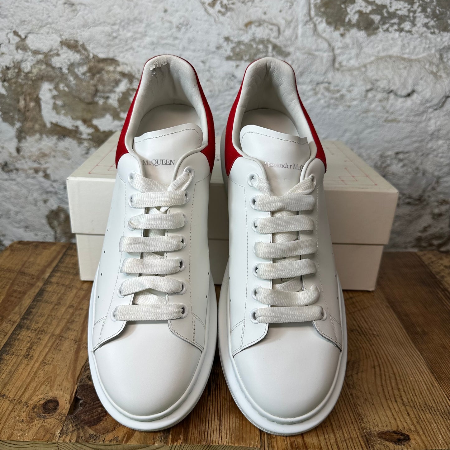 Alexander McQueen Red Tab White Sneaker Sz 12 (45)