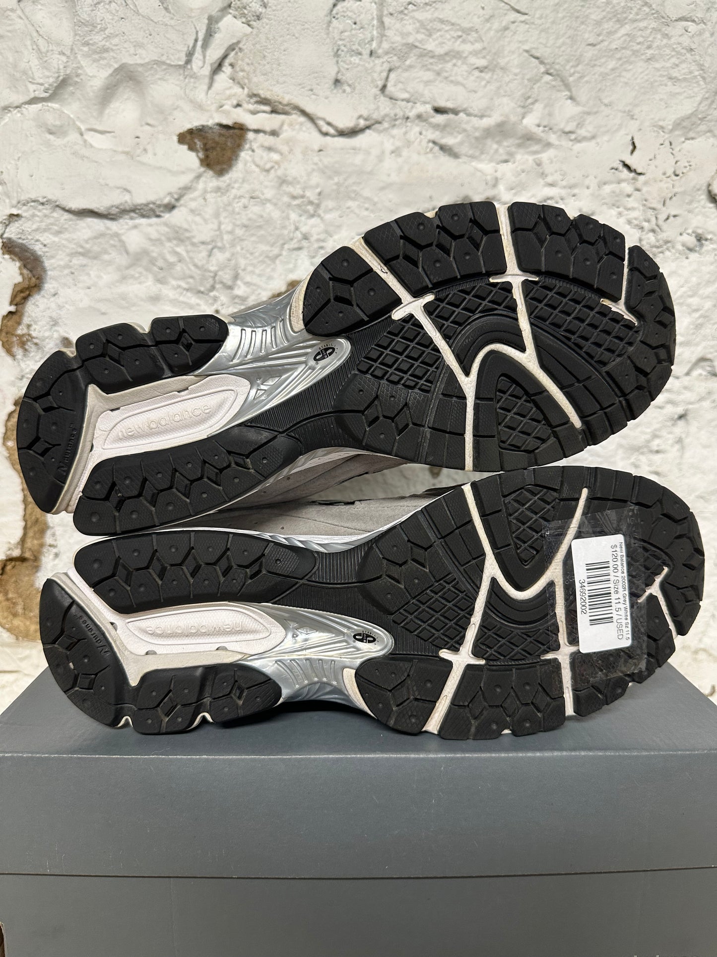 New Balance 2002R Grey White Sz 11.5