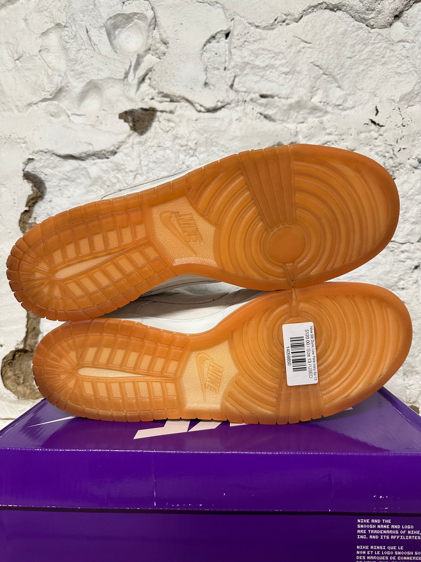 Nike SB Dunk Low Pale Ivory Sz 13