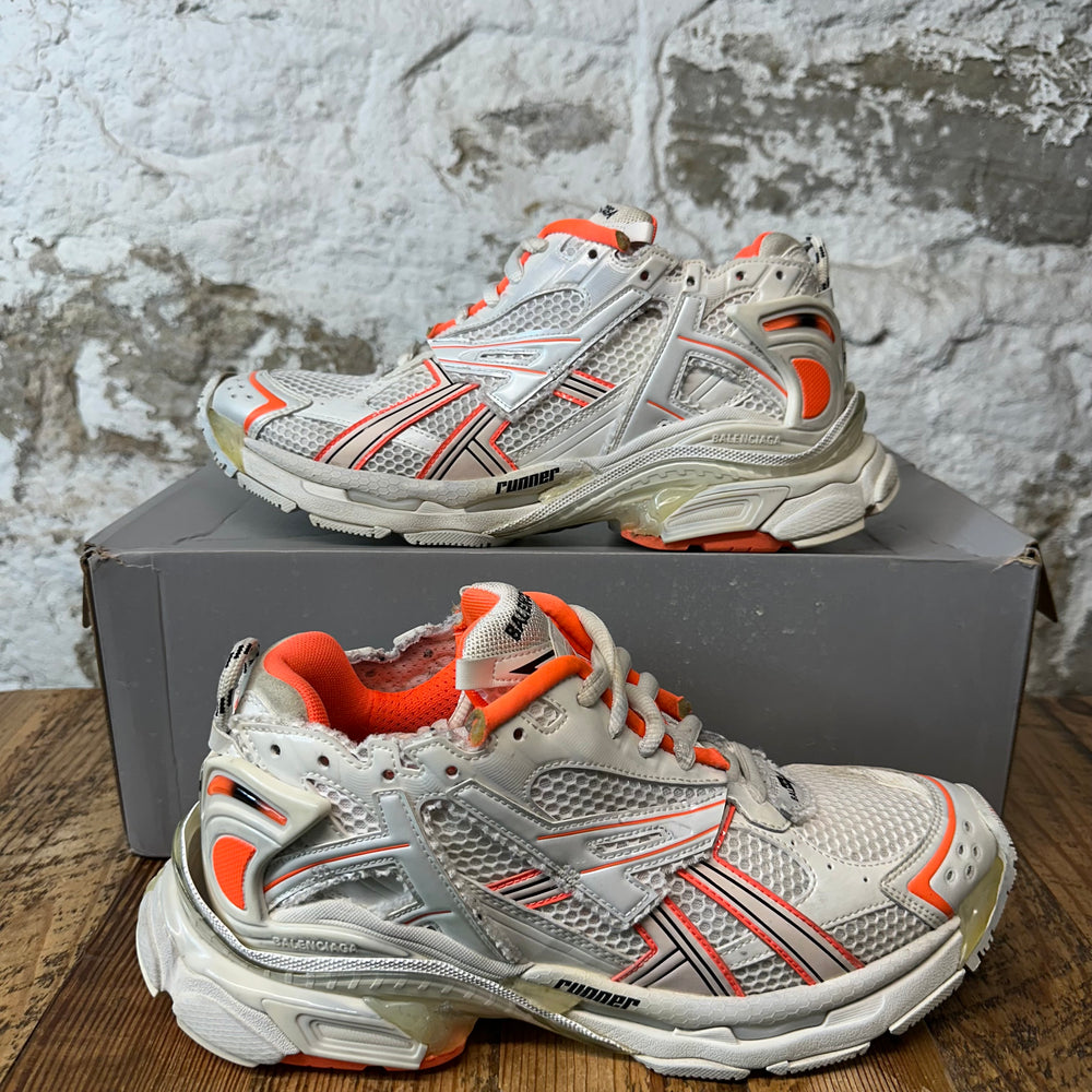 Balenciaga Runner Orange White Cream Sneaker Sz 10 (43)
