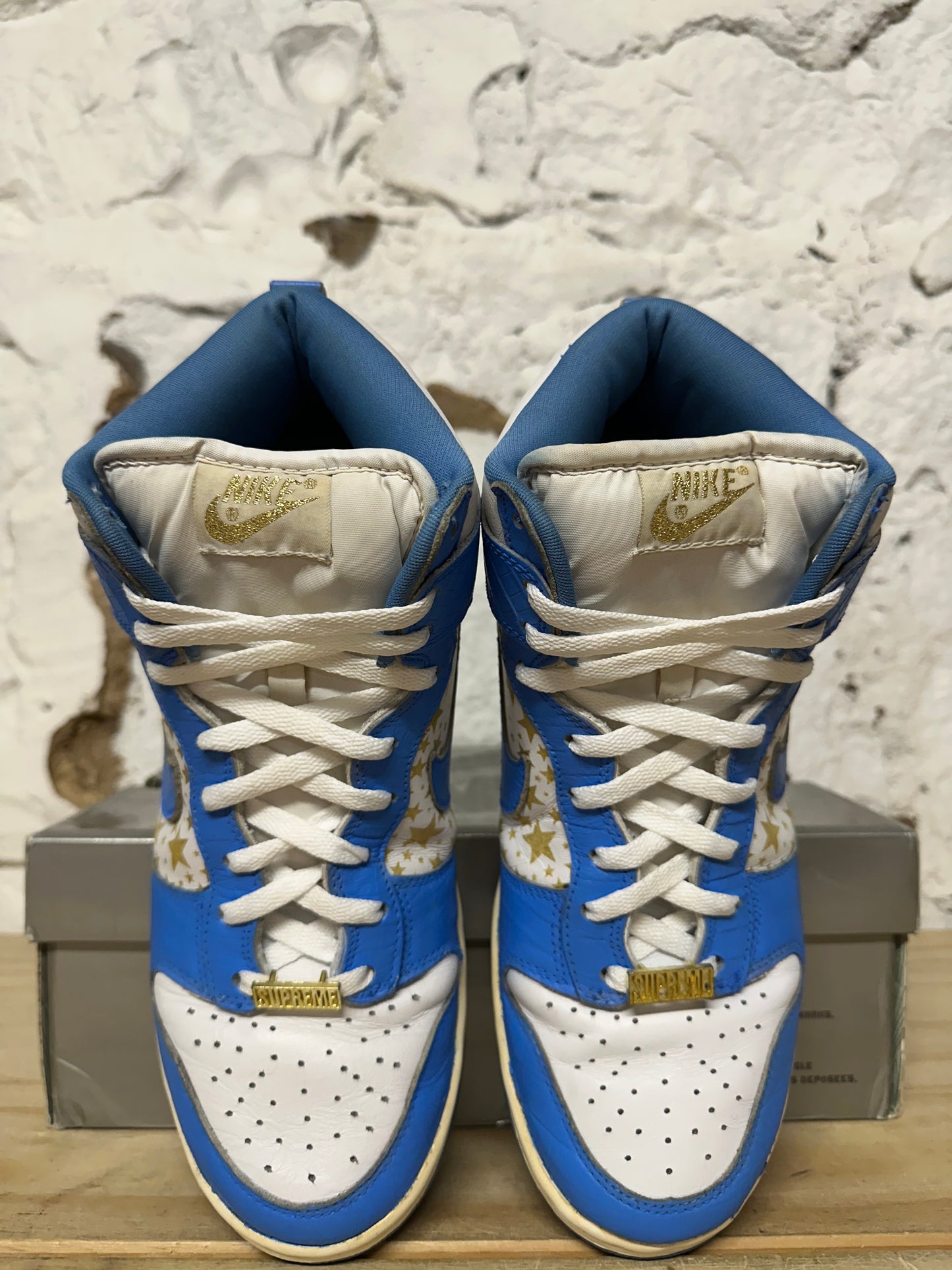 Nike SB Dunk High Supreme Stars Blue Sz 10