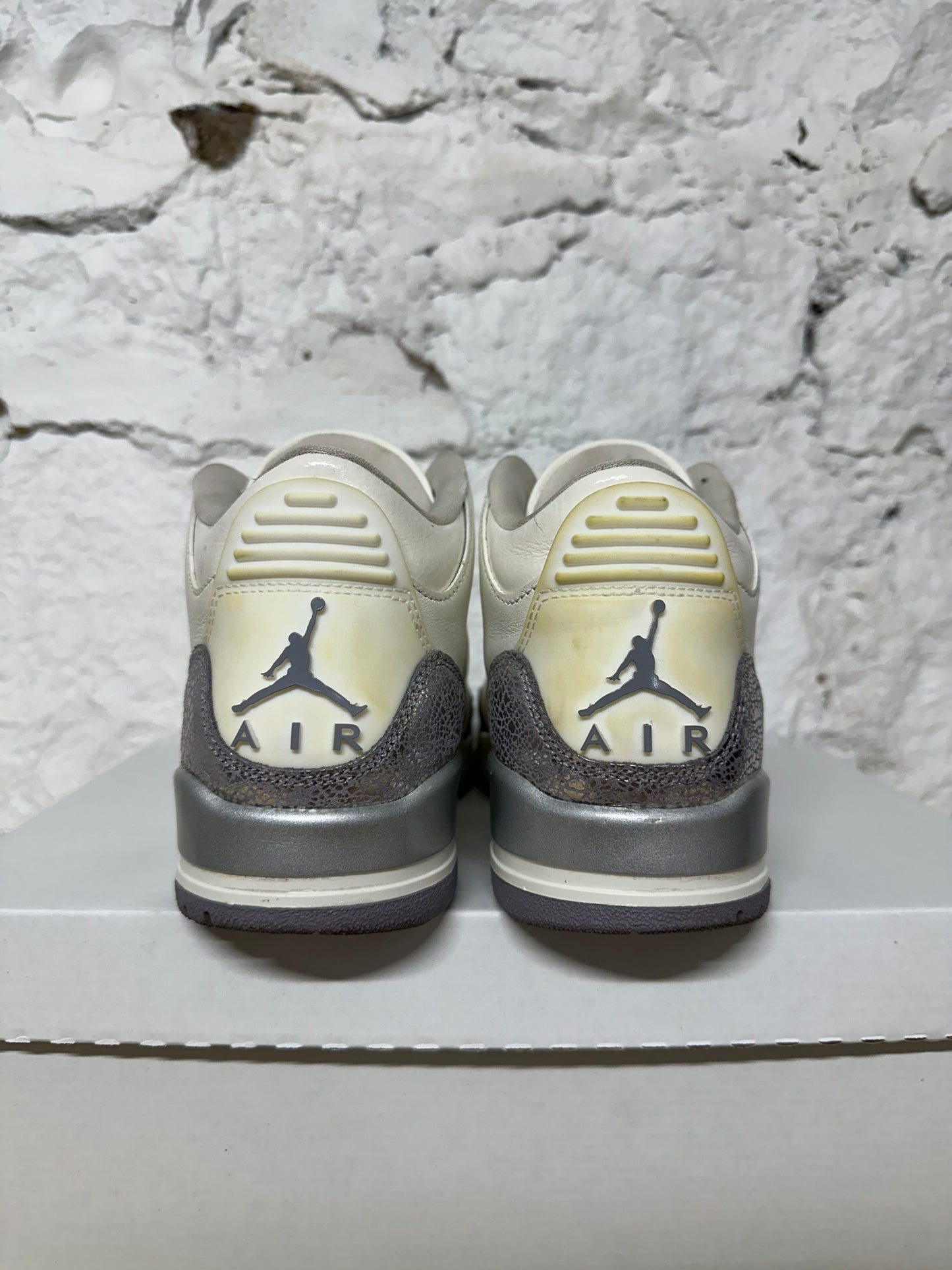Air Jordan 3 Metallic Silver Sz 6.5 (8W)