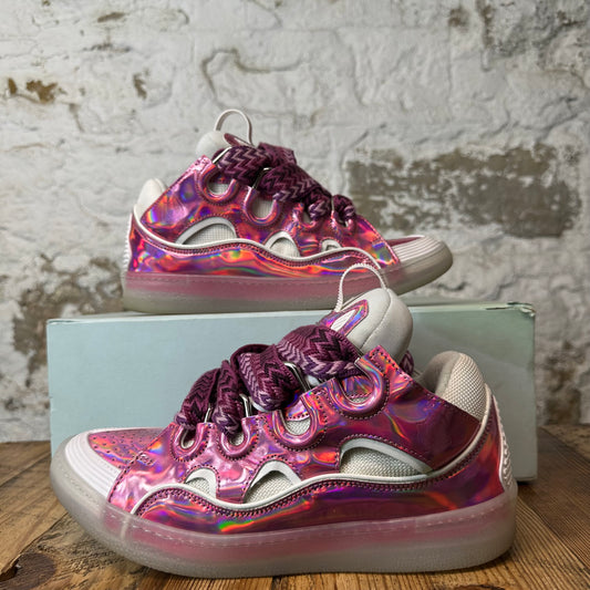 Lanvin Curb Rose White Sneaker Sz 9 (42)