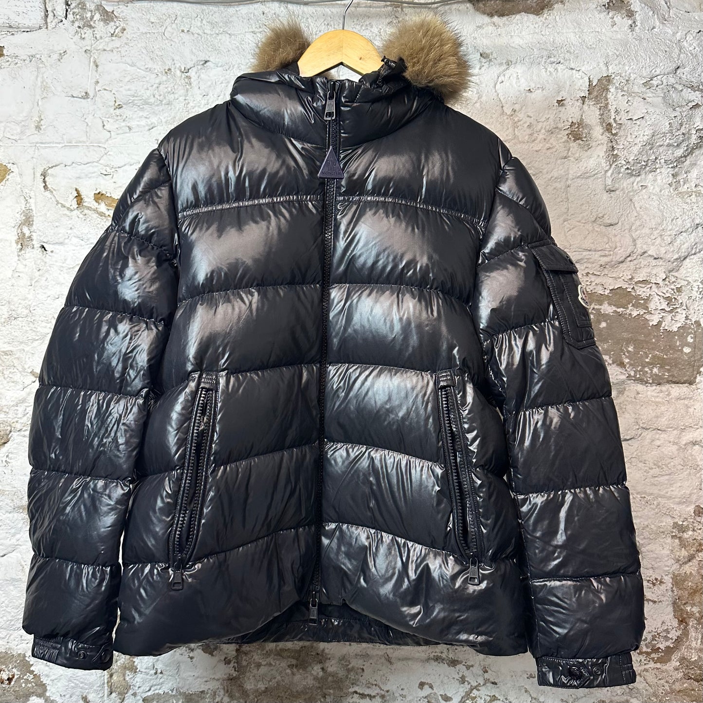 Moncler Marque Guibbotto Black Puffer Jacket Sz XL (5)