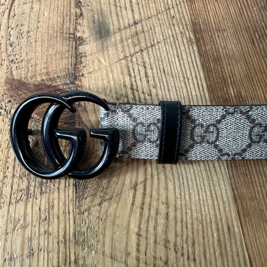Gucci Supreme GG Monogram Plutone Belt Sz (80/32)
