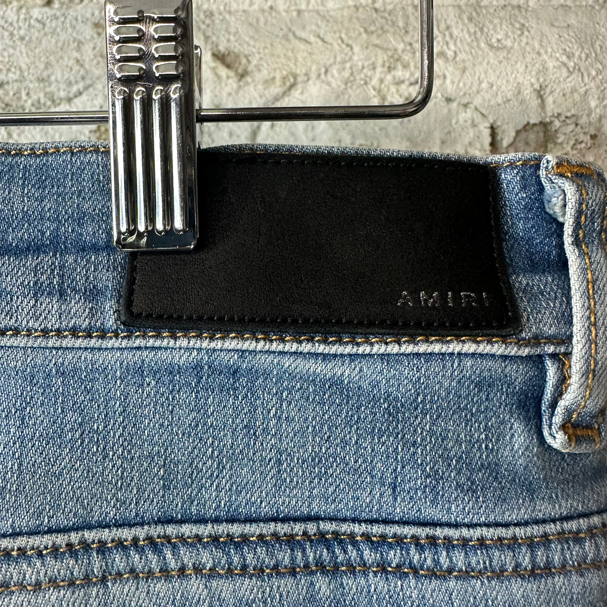 Amiri Distressed Blue Denim Jeans Sz 33