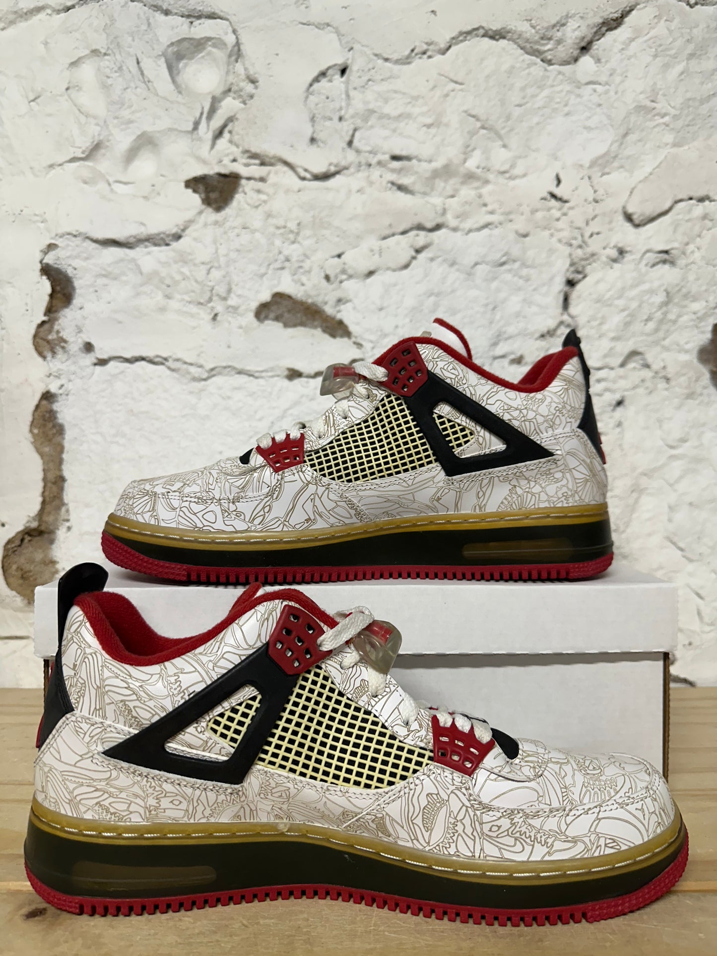 Air Jordan 4 Fusion White Laser Sz 10.5 DS