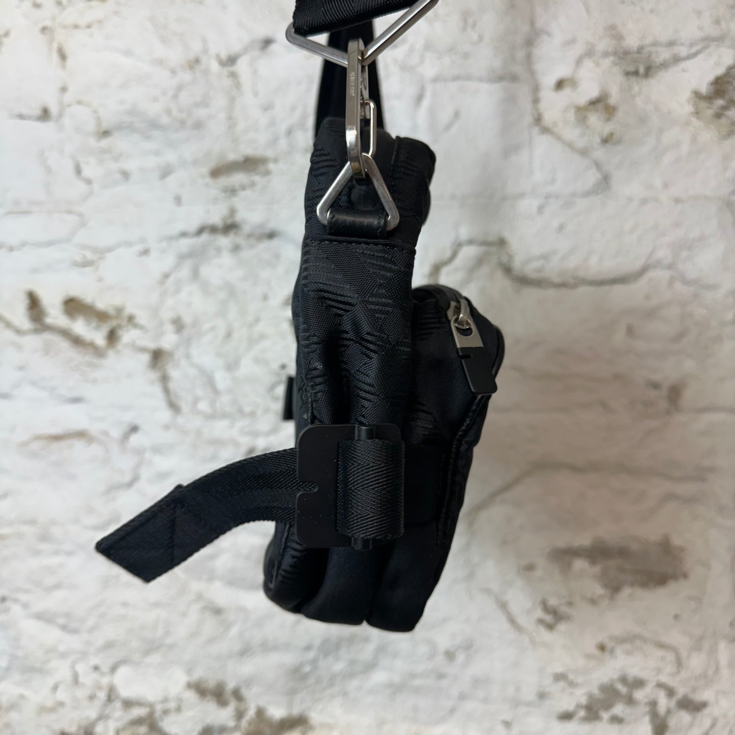 Burberry Black Jacquard Pocket Crossbody Bag