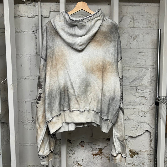 Vale Destroyer Grey Zip Up Hoodie Sz XL