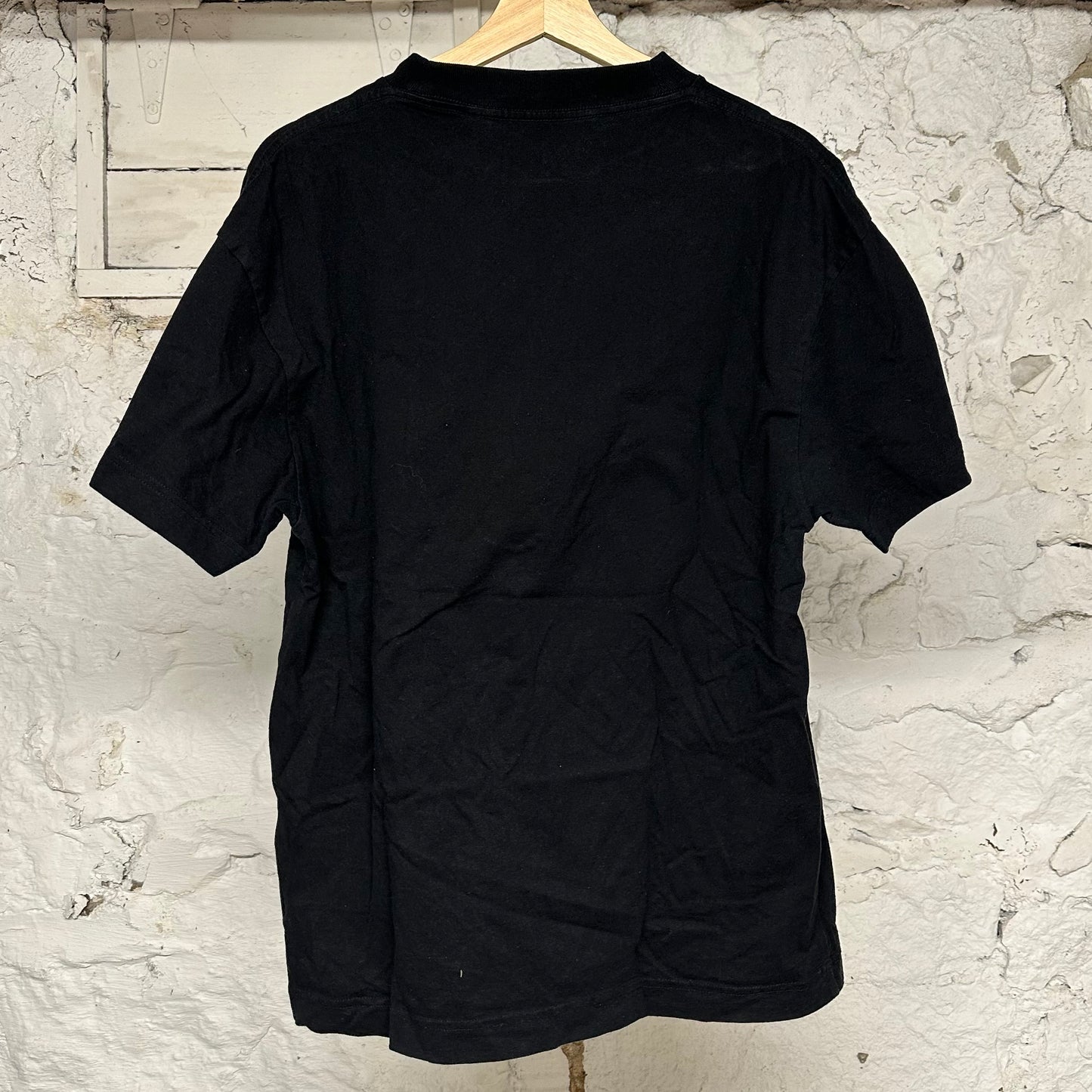 Palm Angles Blue Spray Paint Black T-Shirt Sz M