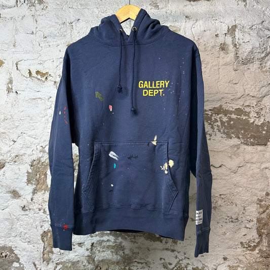 Gallery Department Paint Logo Navy Hoodie