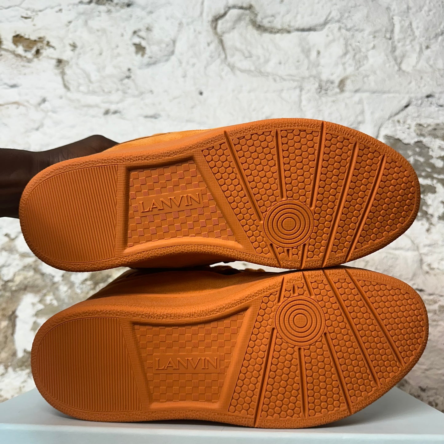 Lanvin Curb Triple Orange Sneaker