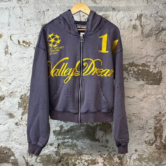 Vale Dreams Zip Up Hoodie Purple Sz S