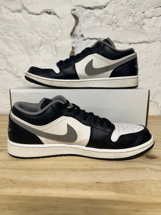 Air Jordan 1 Low Black Medium Grey Sz 12