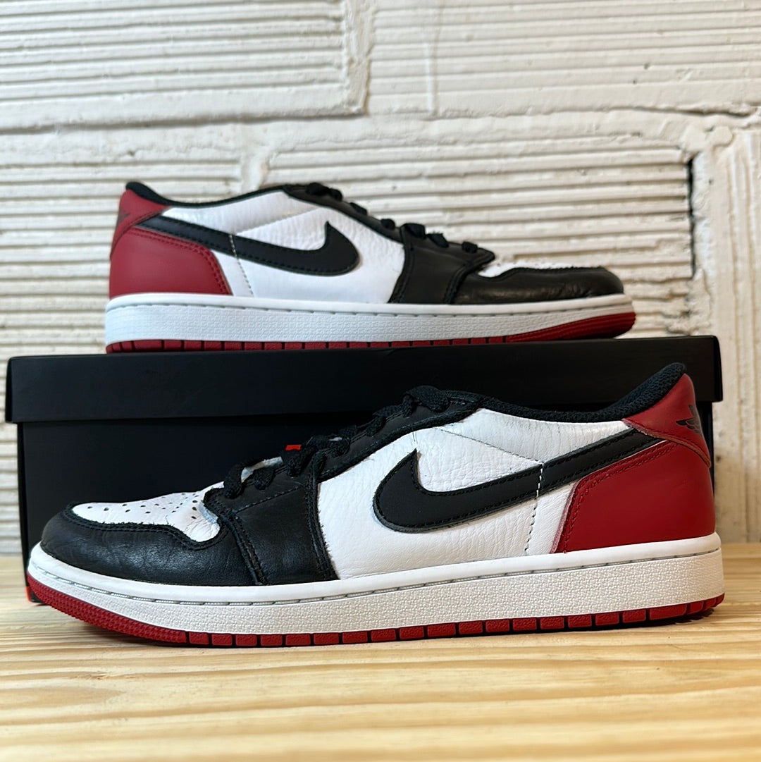 Air Jordan 1 Low Black Toe Sz 8