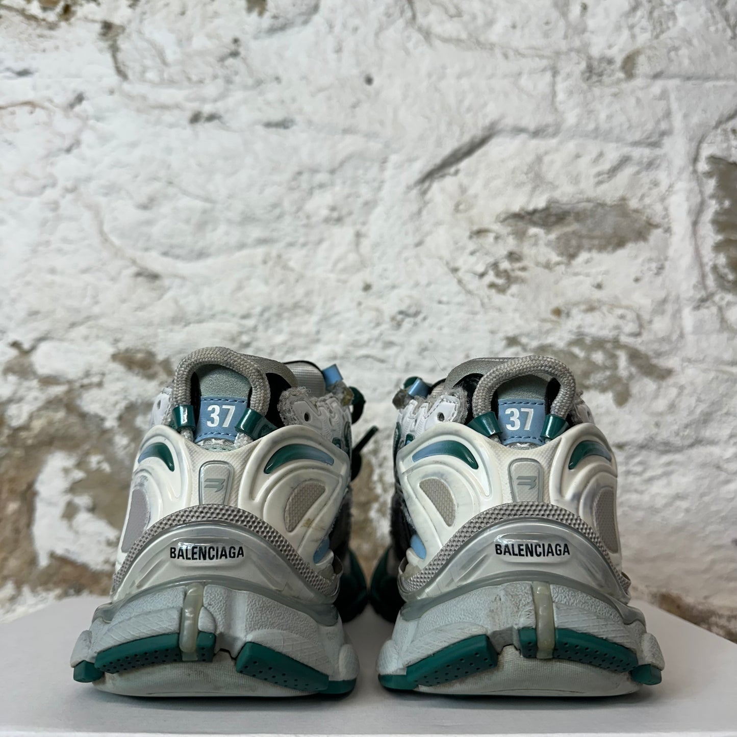 Balenciaga Runner Blue Grey Sneaker Sz 5 (37)