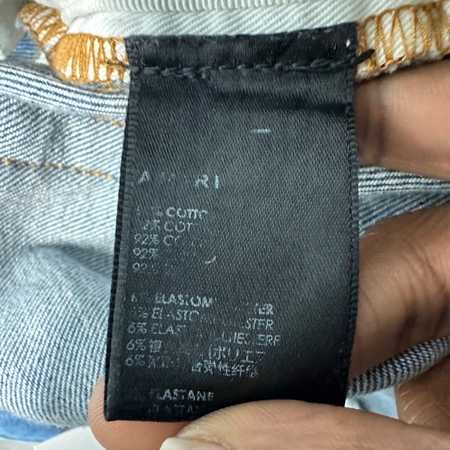 Amiri Plain Blue Denim Jeans Sz 30