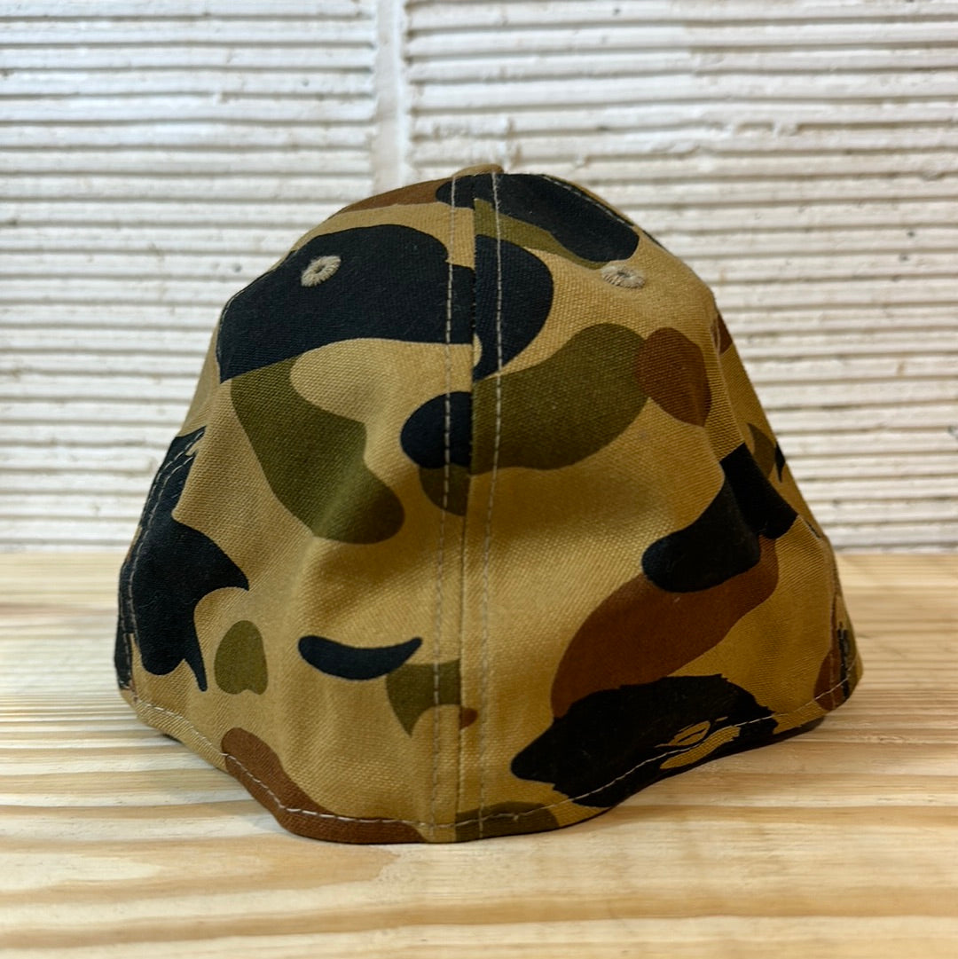 A Bathing Ape Camo College SnapBack Brown Hat