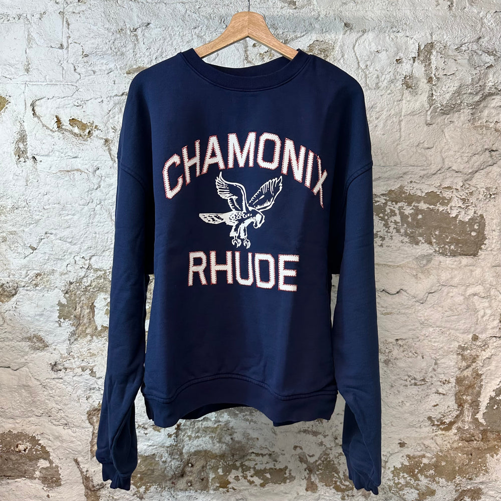 Rhude Chamonix Navy Crewneck