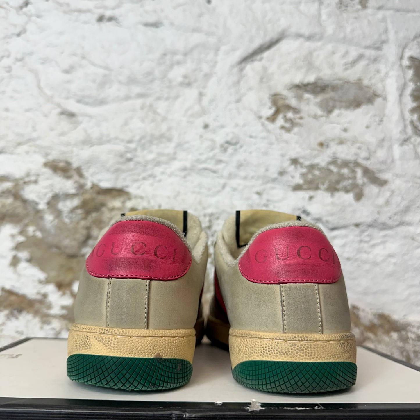 Gucci Beige Screener Sneaker Sz 4.5 (36.5)