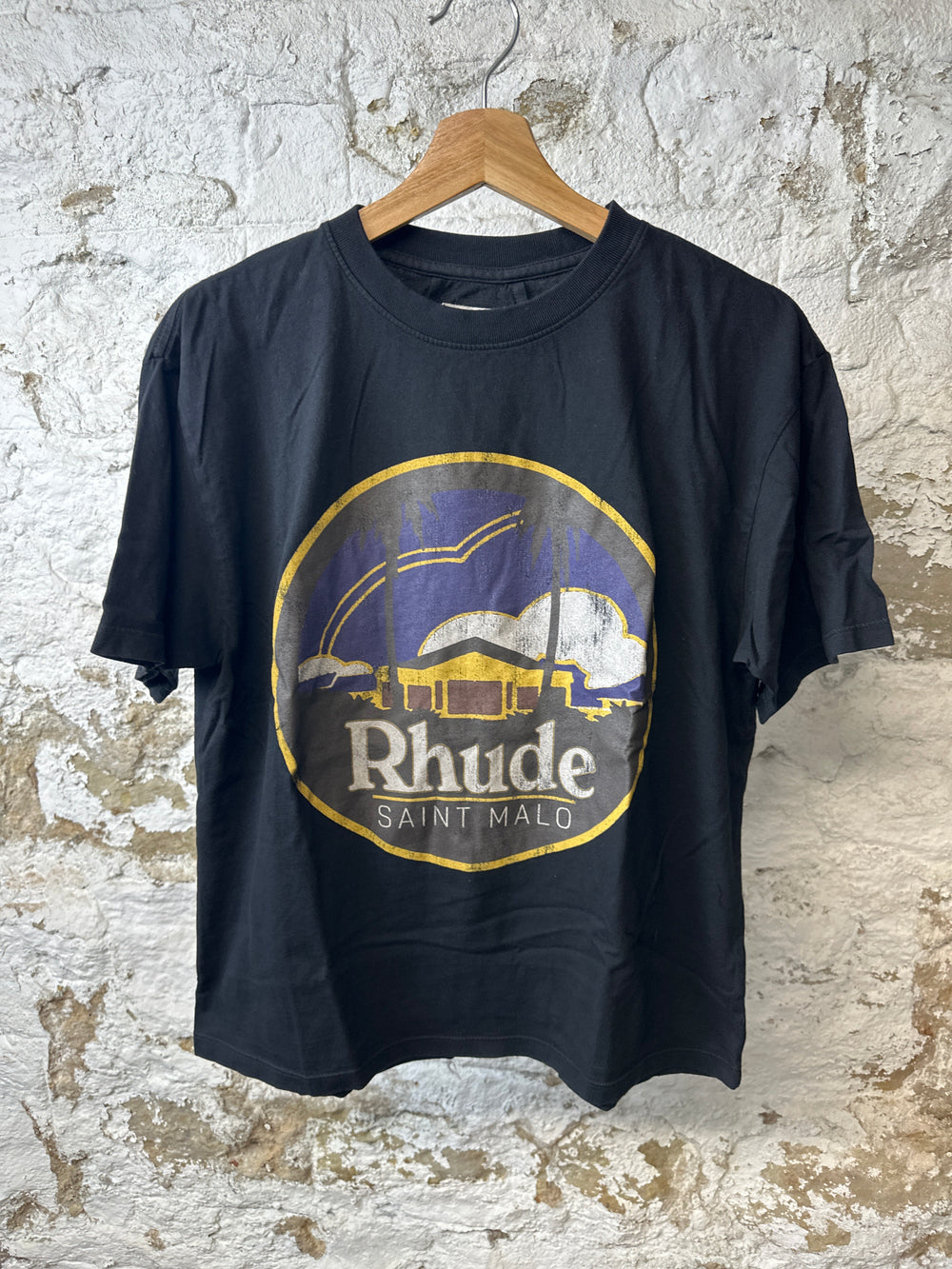 Rhude Black Saint Malo T-Shirt Sz XS DS