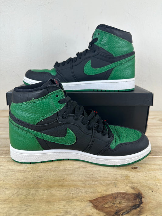 Air Jordan 1 High Pine Green Black Sz 8