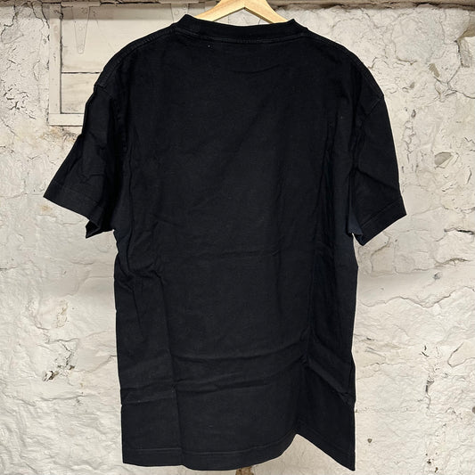 Palm Angels Orange Spray HK T-shirt Black Sz L