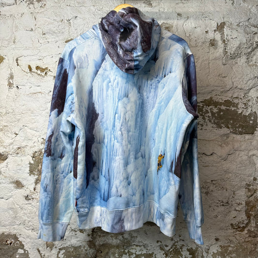 Supreme Northface Ice Climb Hoodie Blue Sz L