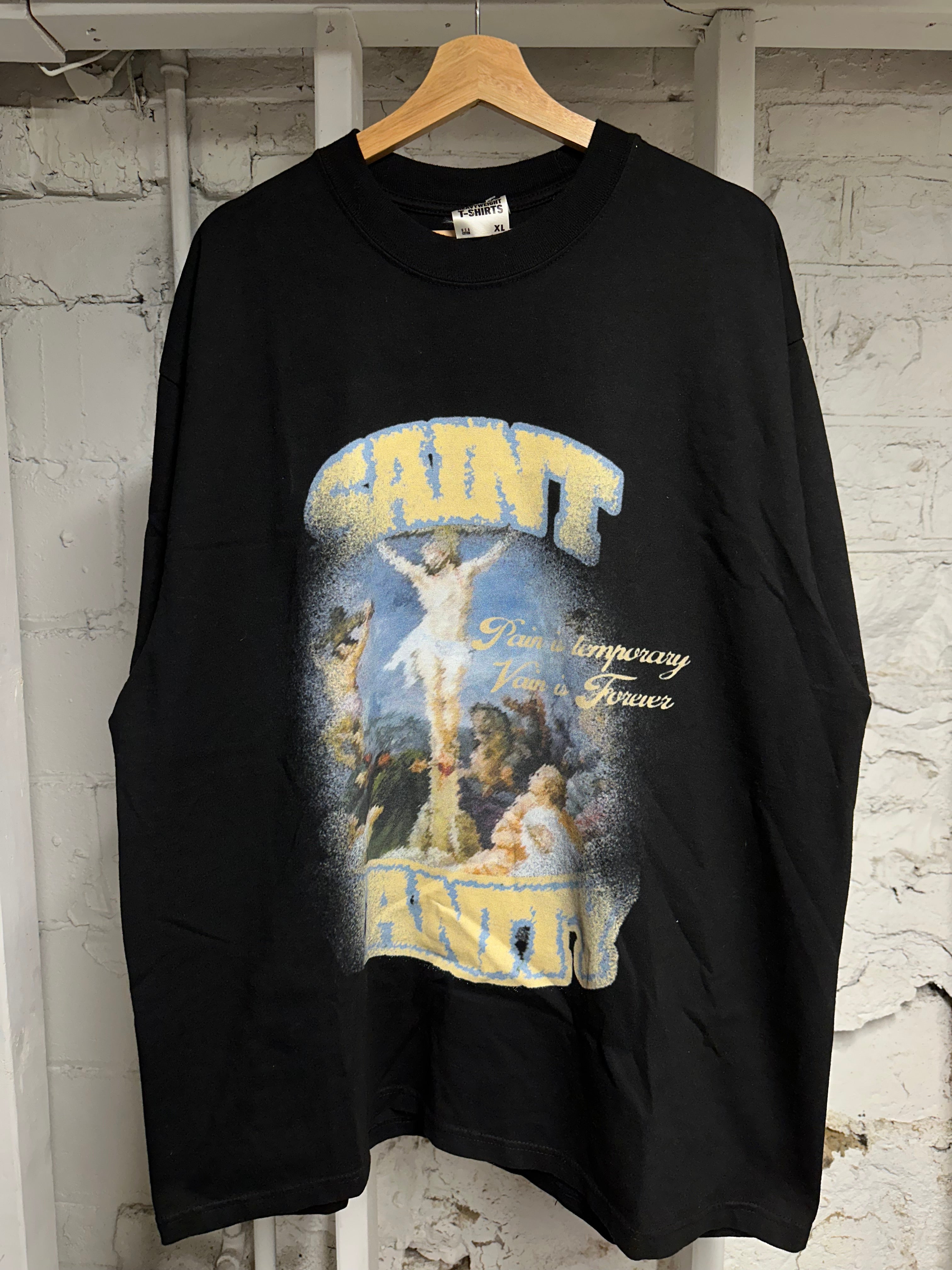 Saint Vanity Pain T-shirt Black Sz XL
