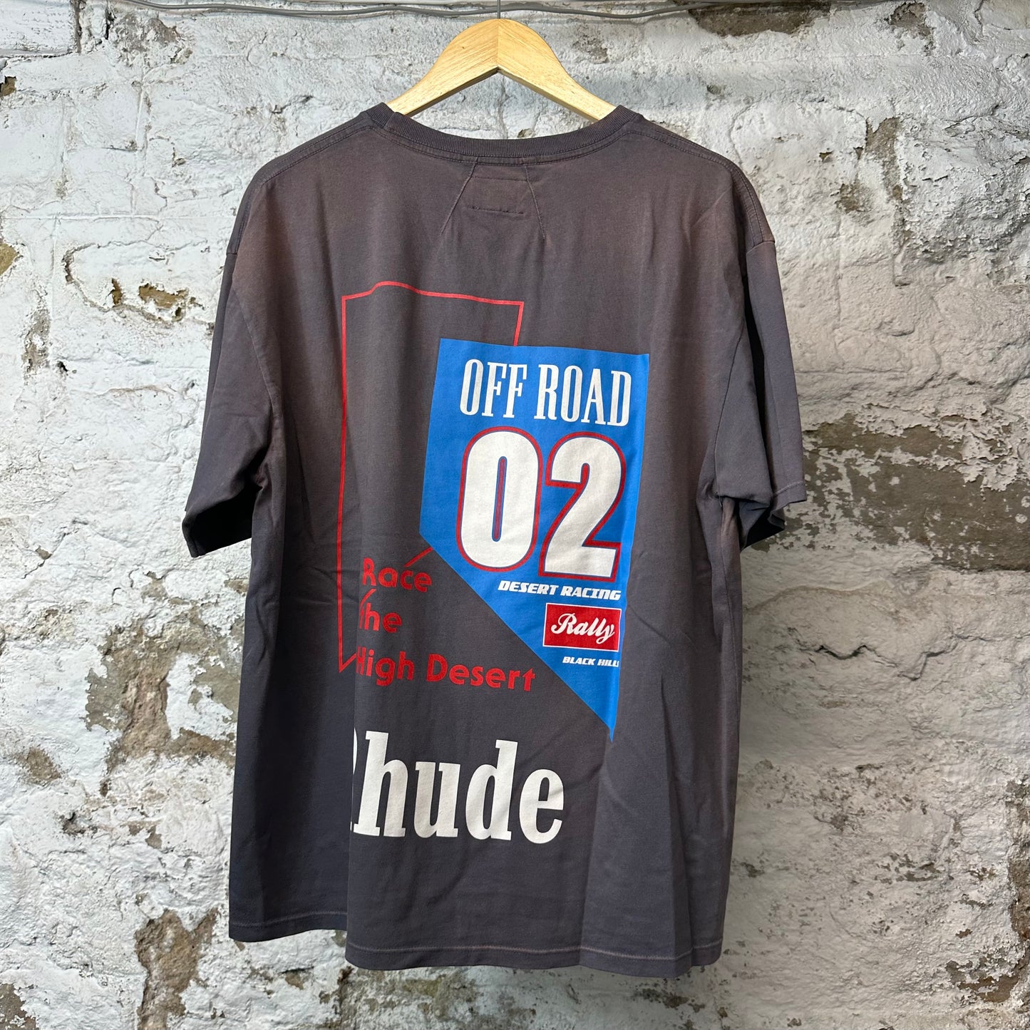 Rhude Off Road Brown Grey T-shirt Sz M